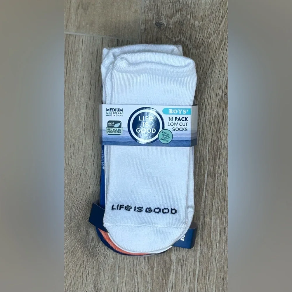 Boys Socks Low Cut Size 8.5-2